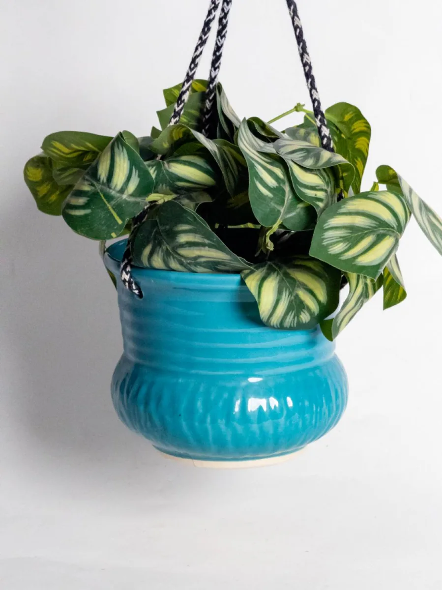Classic Ceramic Planter — 8" Dia × 9" Height — Primary View