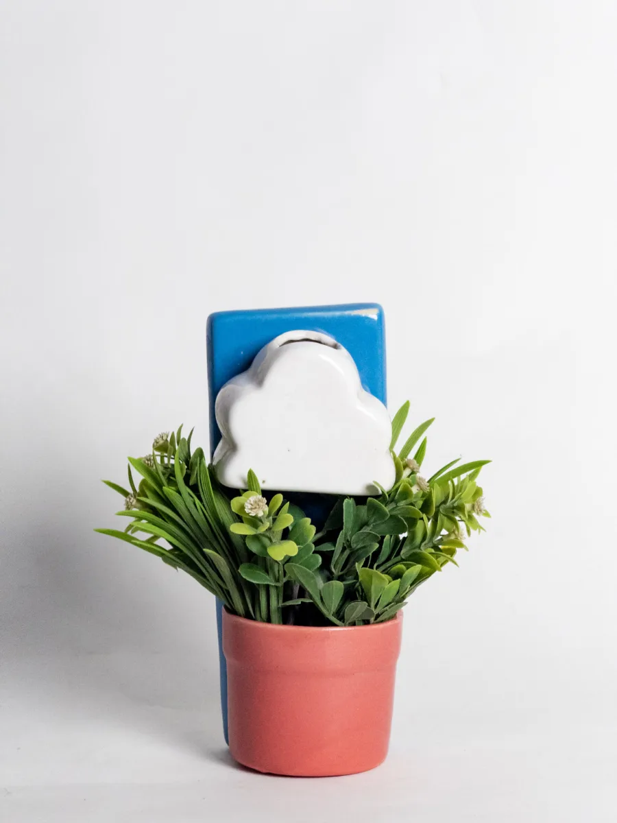 Classic Ceramic Planter — 6.5" Dia × 5.5" Height — Primary View