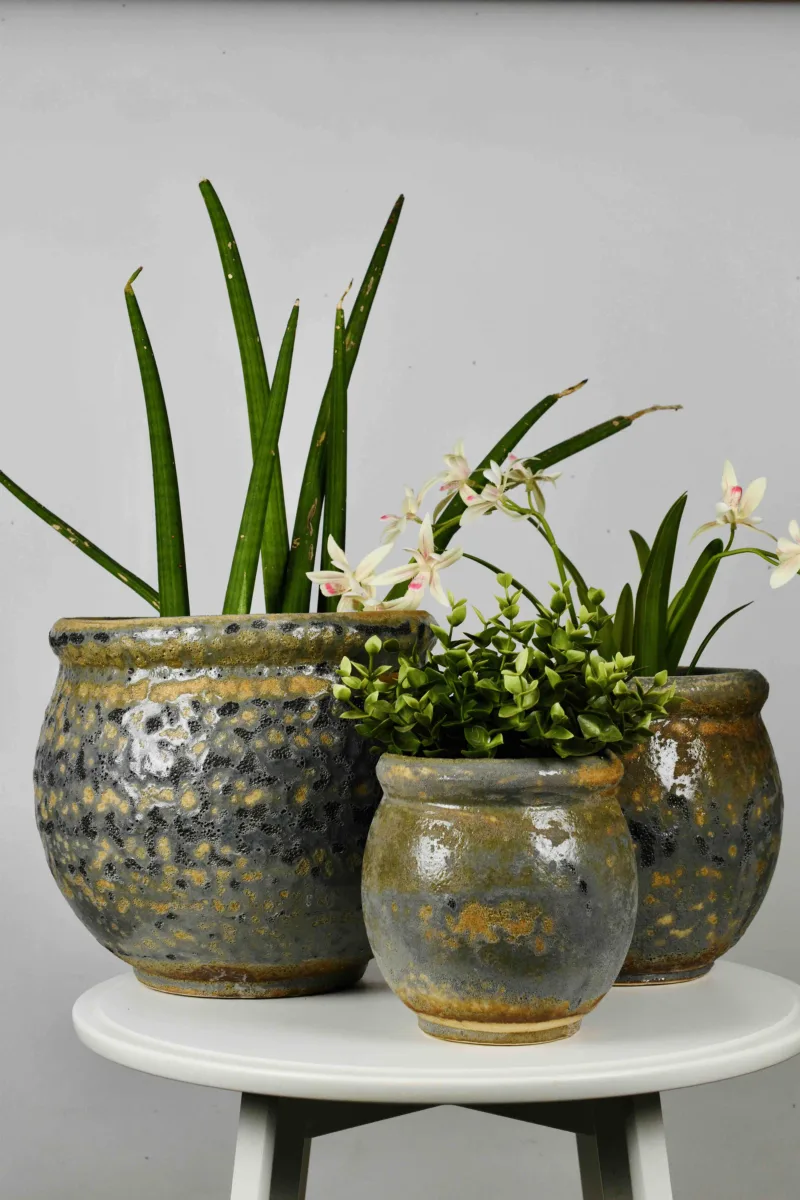 Classic Ceramic Planter Set of 3 (3" Dia) — Primary View