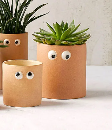 Classic Ceramic Planter Set of 3 (3" Dia) — Primary View