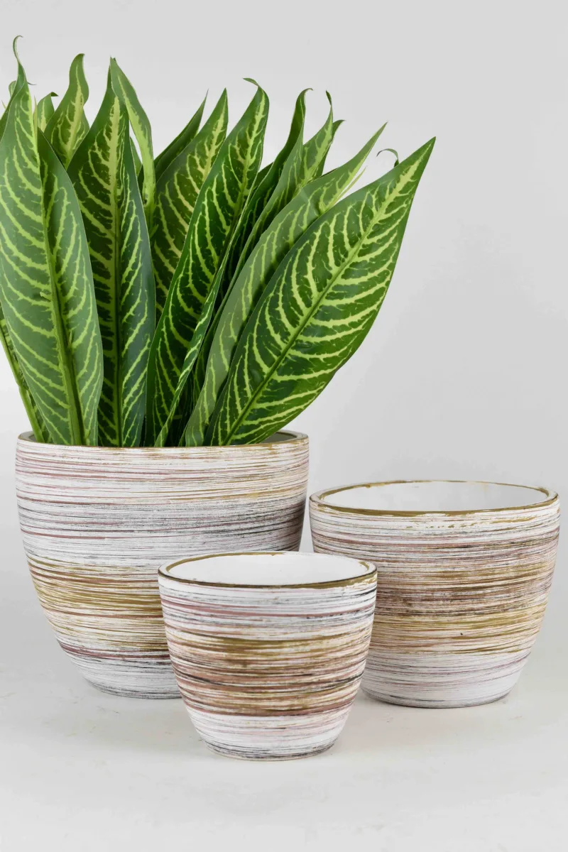 Classic Ceramic Planter Set of 3 (3" Dia) — Primary View