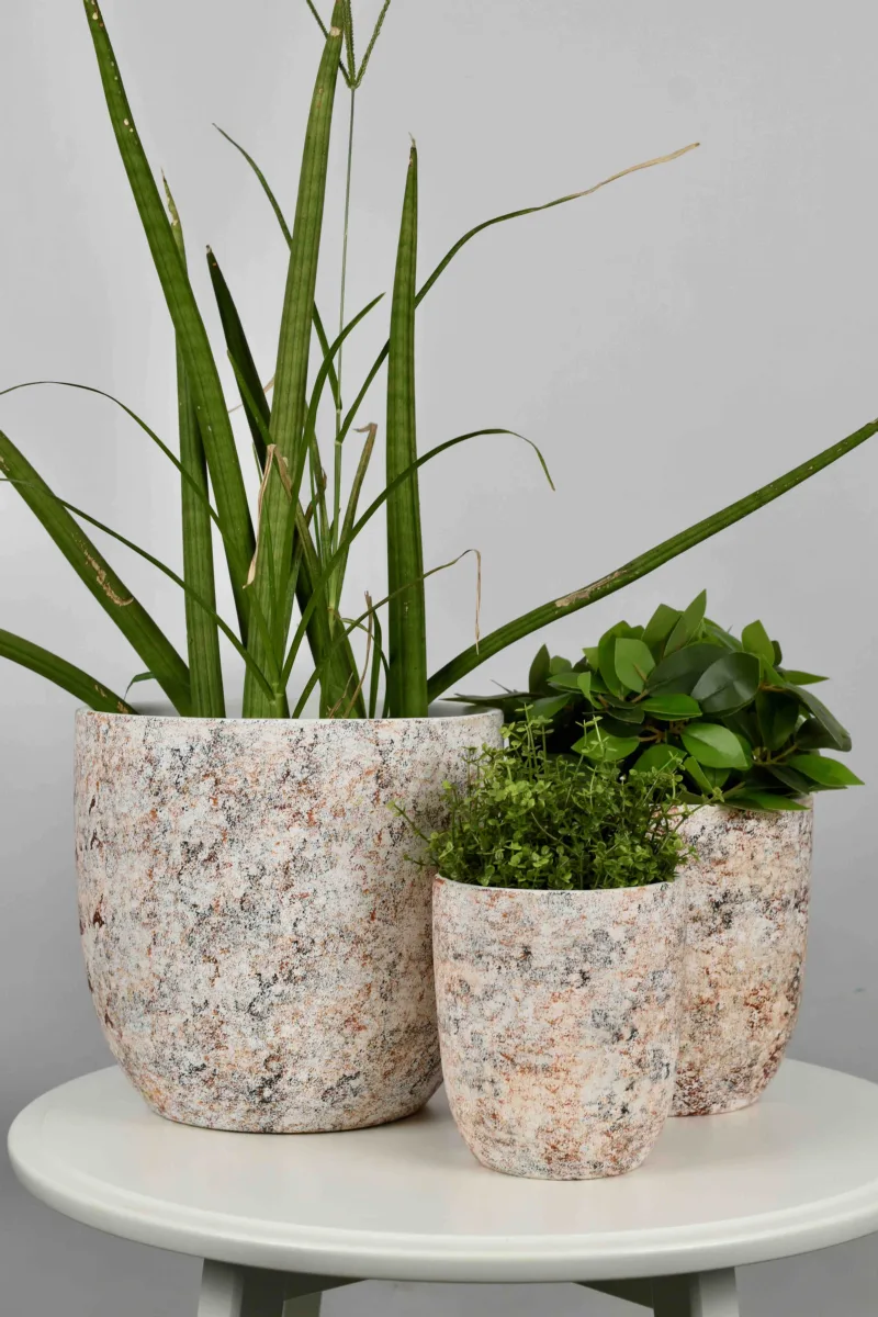 Classic Ceramic Planter Set of 3 (3" Dia) — Primary View