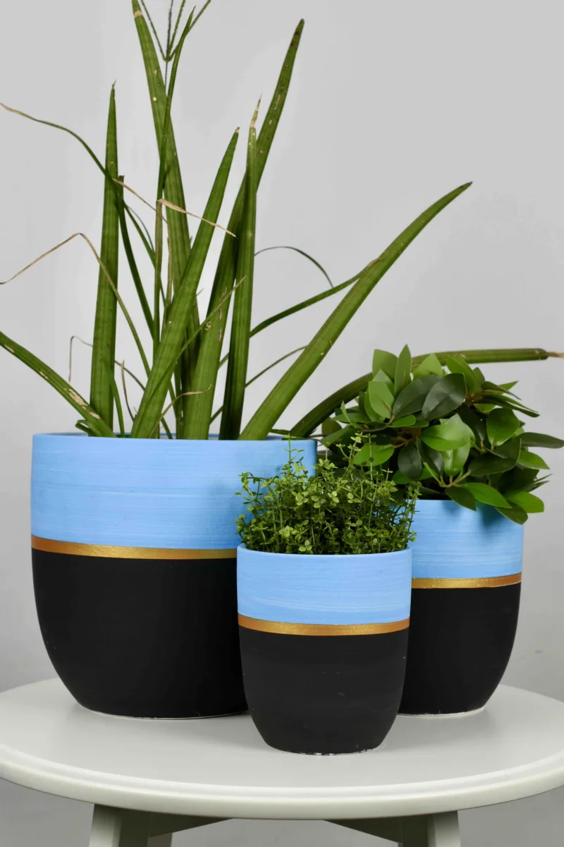 Classic Ceramic Planter Set of 3 (3" Dia) — Primary View