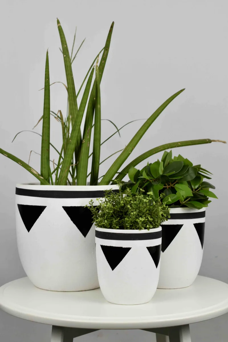 Classic Ceramic Planter Set of 3 (3" Dia) — Primary View