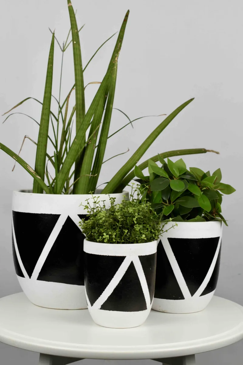 Classic Ceramic Planter Set of 3 (3" Dia) — Primary View