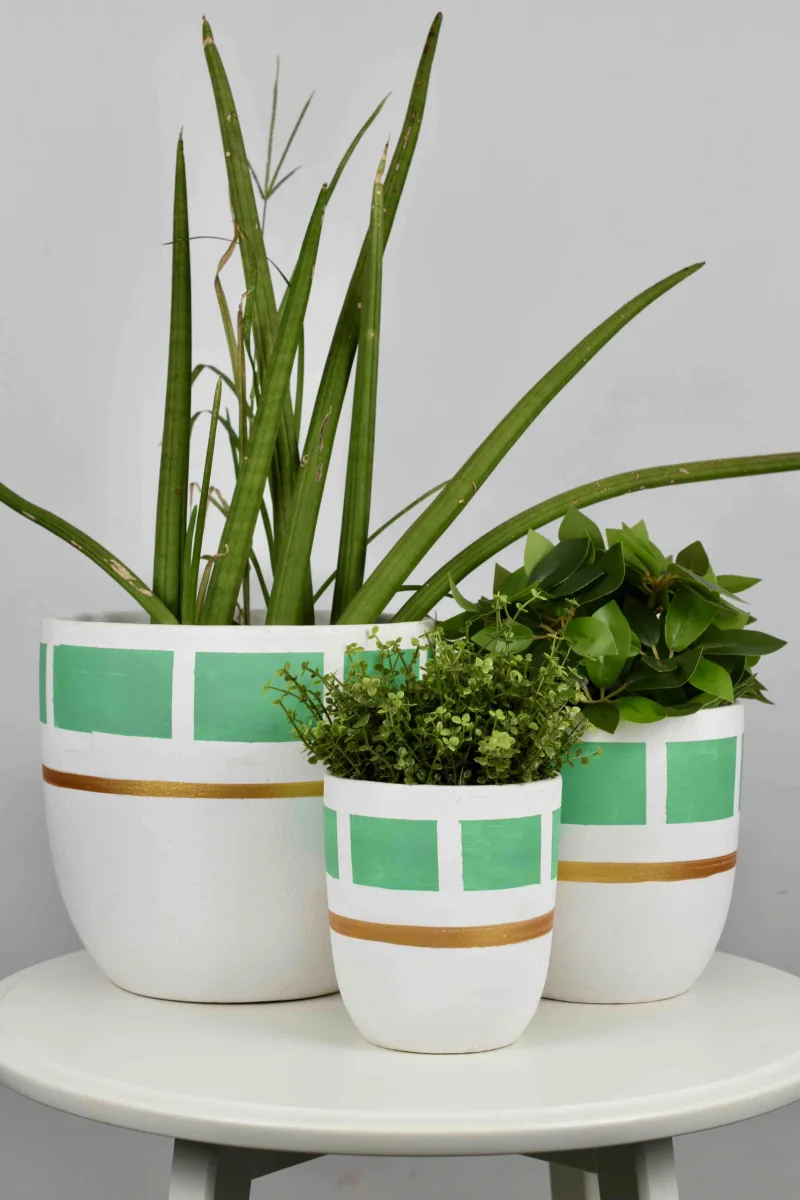 Classic Ceramic Planter Set of 3 (3" Dia) — Primary View