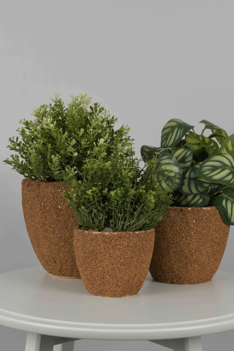Classic Ceramic Planter Set of 3 (3" Dia) — Primary View