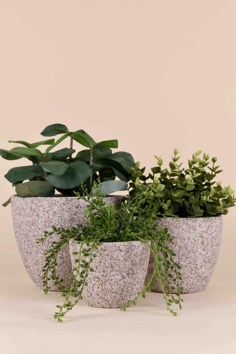 Classic Ceramic Planter Set of 3 (3" Dia) — Primary View