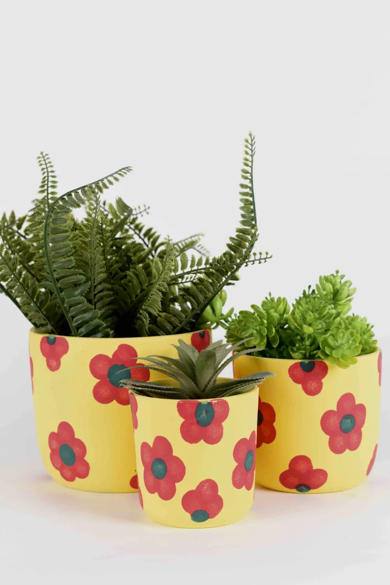 Classic Ceramic Planter Set of 3 (3" Dia) — Primary View