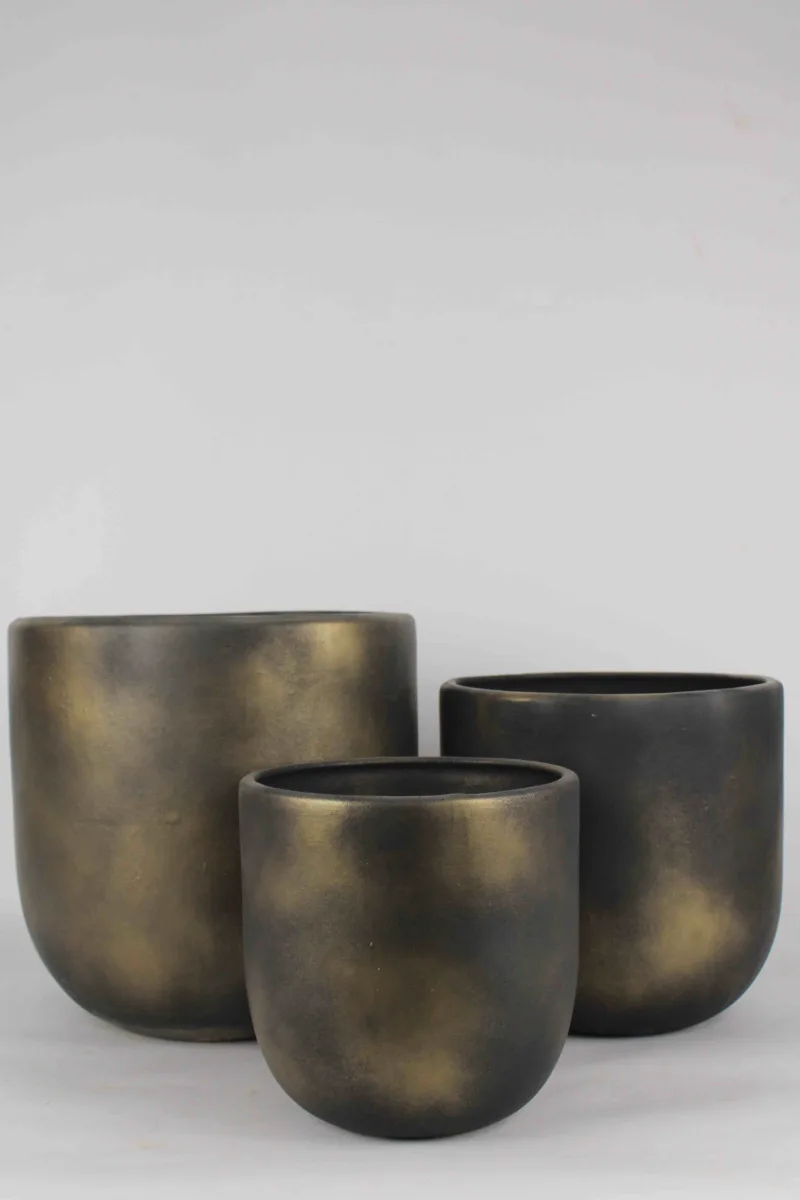 Classic Ceramic Planter Set of 3 (3" Dia) — Primary View