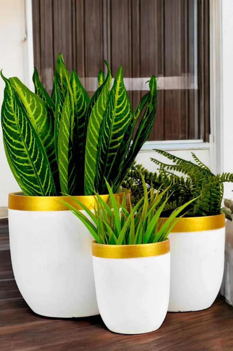 Classic Ceramic Planter Set of 3 (3" Dia) — Primary View