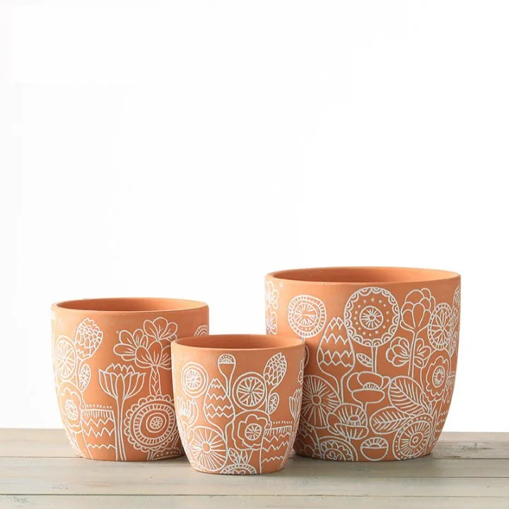 Classic Ceramic Planter Set of 3 (3" Dia) — Primary View