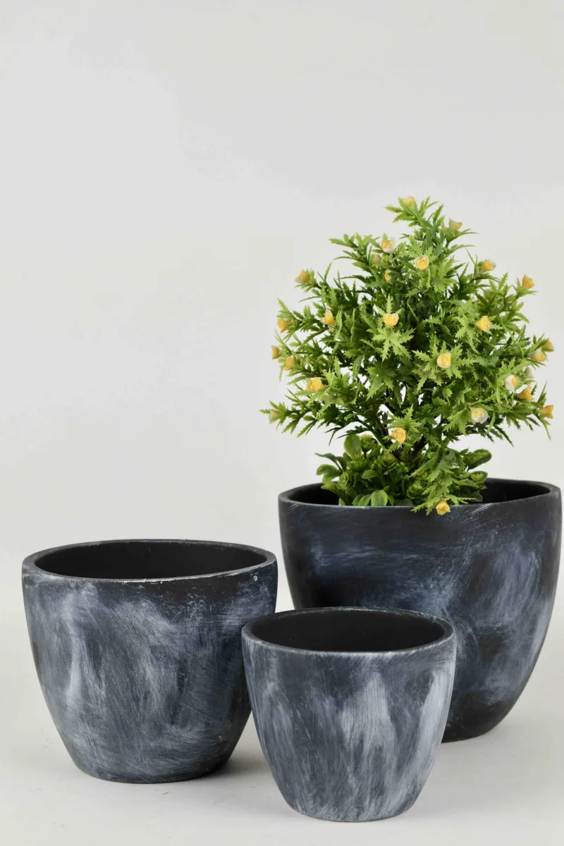 Classic Ceramic Planter Set of 3 (3" Dia) — Primary View