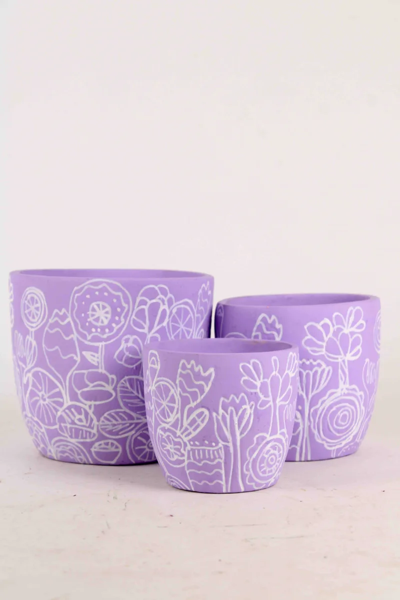 Classic Ceramic Planter Set of 3 (3" Dia) — Primary View