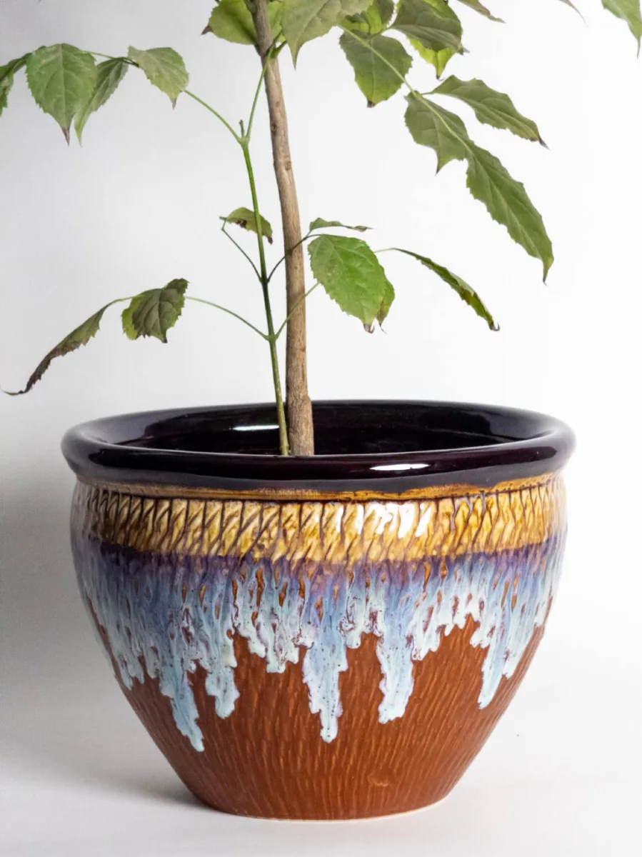 Classic Ceramic Planter — 4" Dia × 3" Height — Primary View