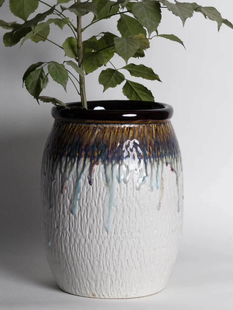 Classic Ceramic Planter — 6.5" Dia × 6" Height — Primary View