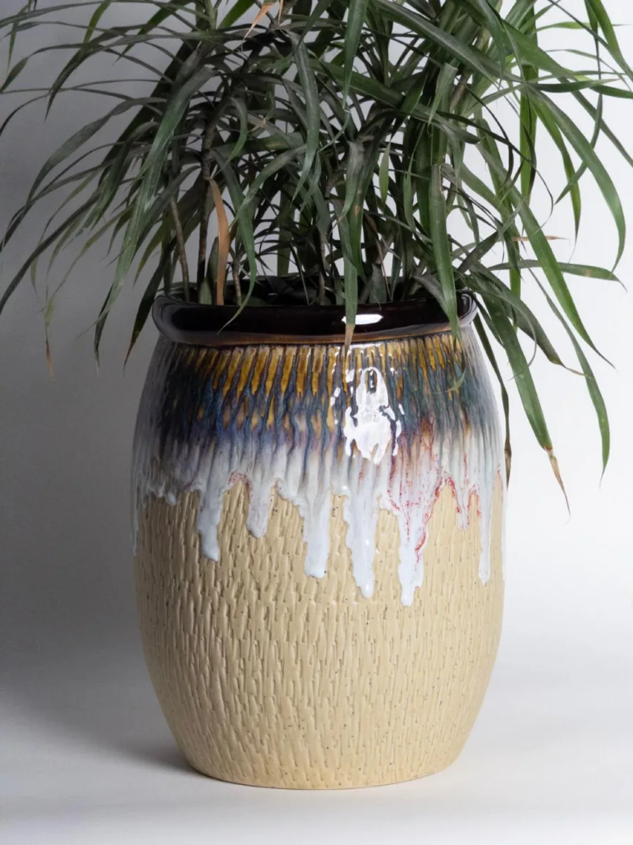 Classic Ceramic Planter — 6.5" Dia × 6" Height — Primary View