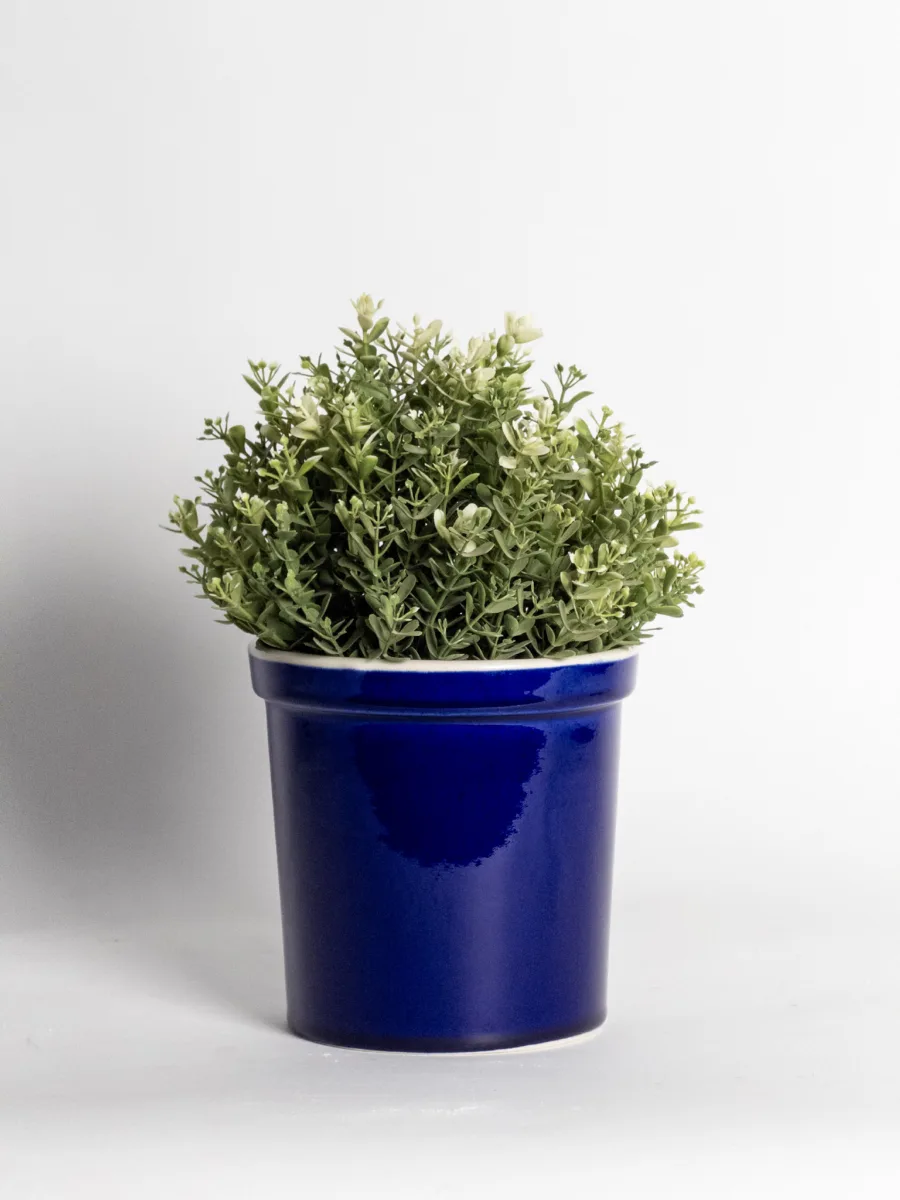 Classic Ceramic Planter — 8.5" Dia × 12.5" Height — Primary View