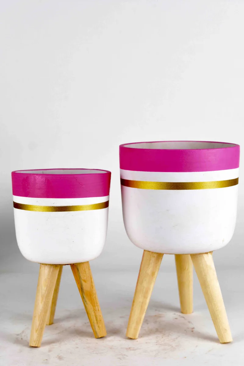 Classic Ceramic Planter — 6" Dia × 6.5" Height — Primary View
