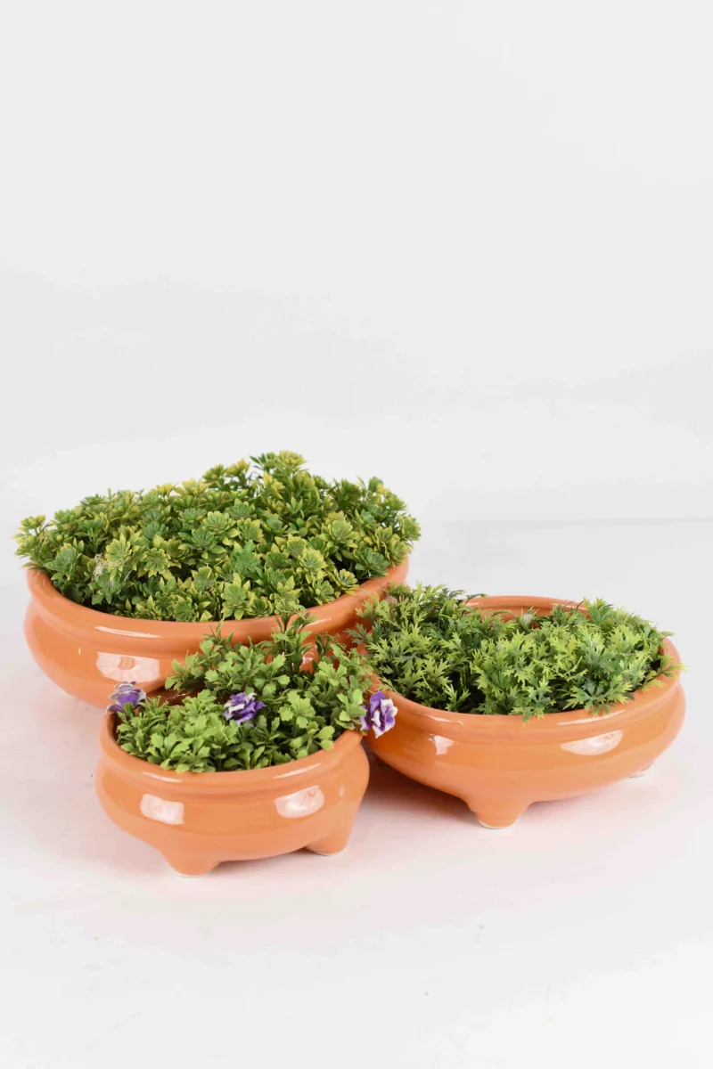 Classic Ceramic Planter Set of 3 (3" Dia) — Primary View
