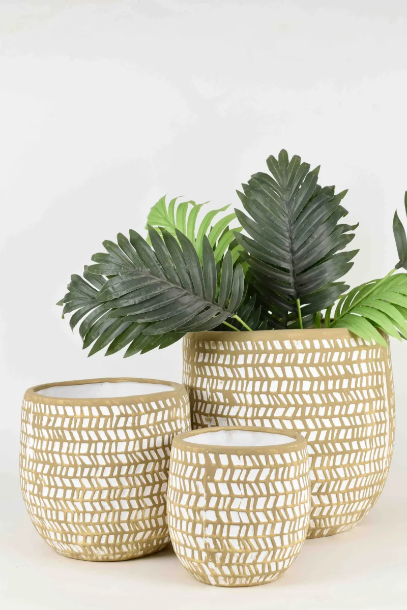 Classic Ceramic Planter Set of 3 (3" Dia) — Primary View