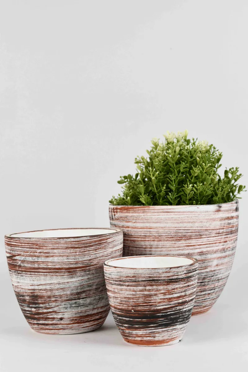 Classic Ceramic Planter Set of 3 (3" Dia) — Primary View