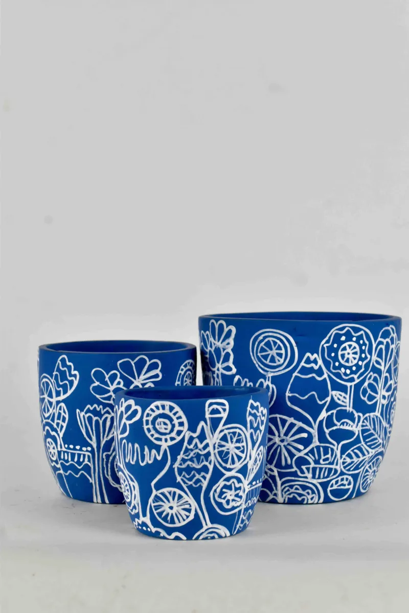 Classic Ceramic Planter Set of 3 (3" Dia) — Primary View