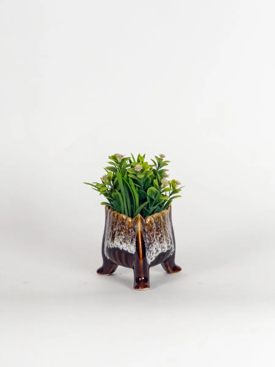 Classic Ceramic Planter — 5" Dia × 4.5" Height — Primary View