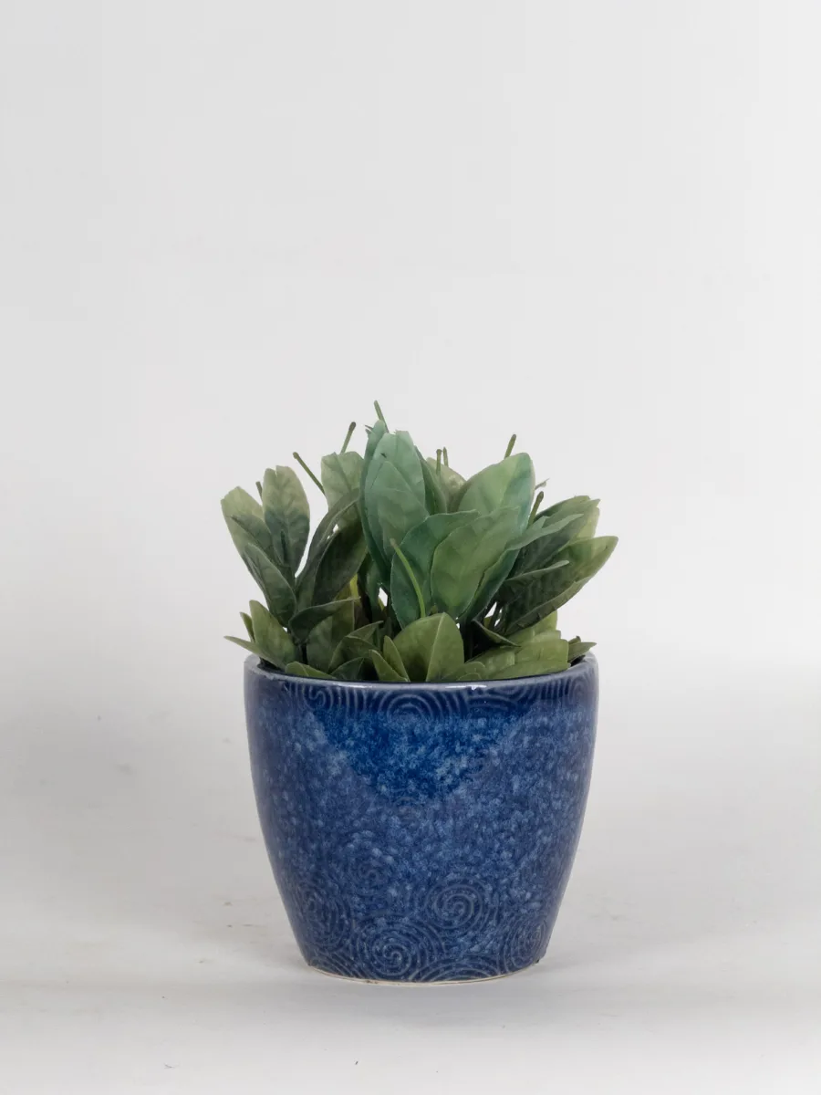 Classic Ceramic Planter — 8" Dia × 9" Height — Primary View
