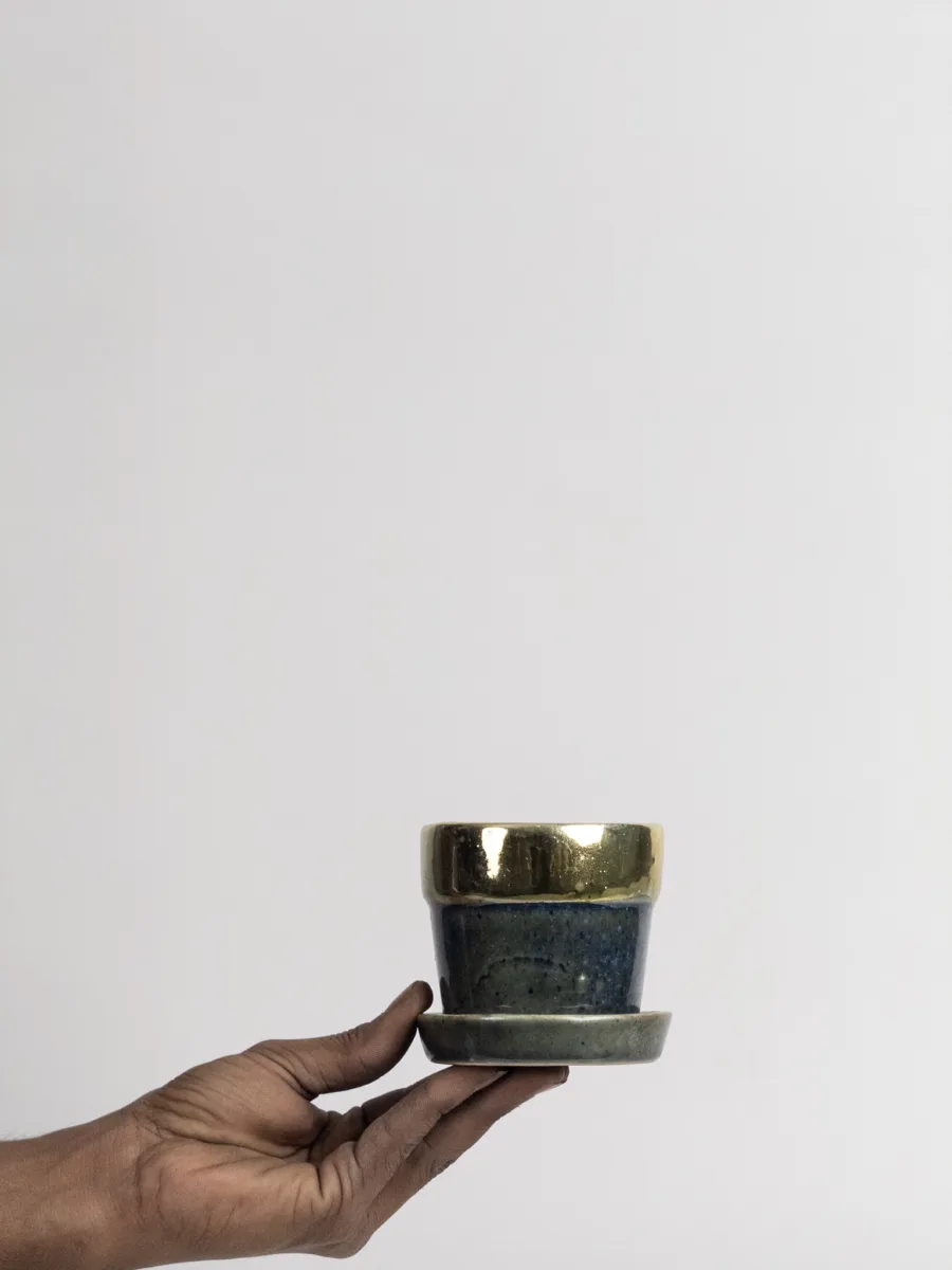 Classic Ceramic Planter — 5" Dia × 4" Height — Primary View