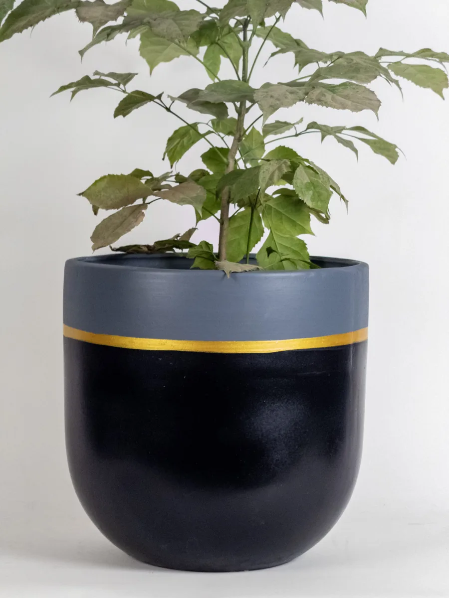 Classic Ceramic Planter — 8" Dia × 8" Height — Primary View