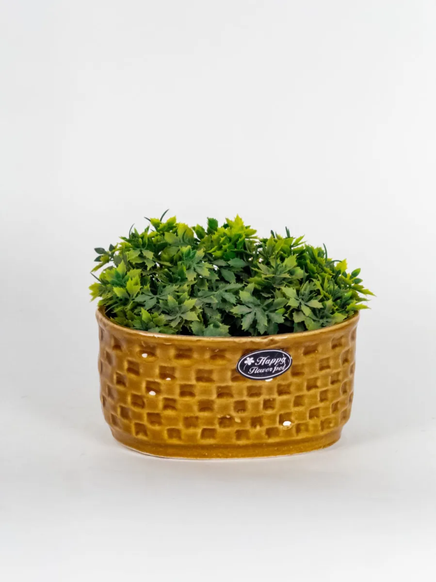 Classic Ceramic Planter — 7" Dia × 6.5" Height — Primary View
