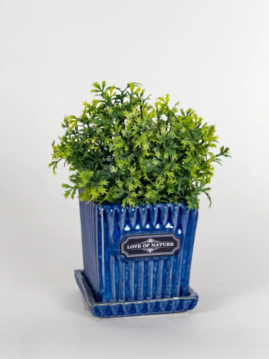Classic Ceramic Planter — 7" Dia × 6.5" Height — Primary View