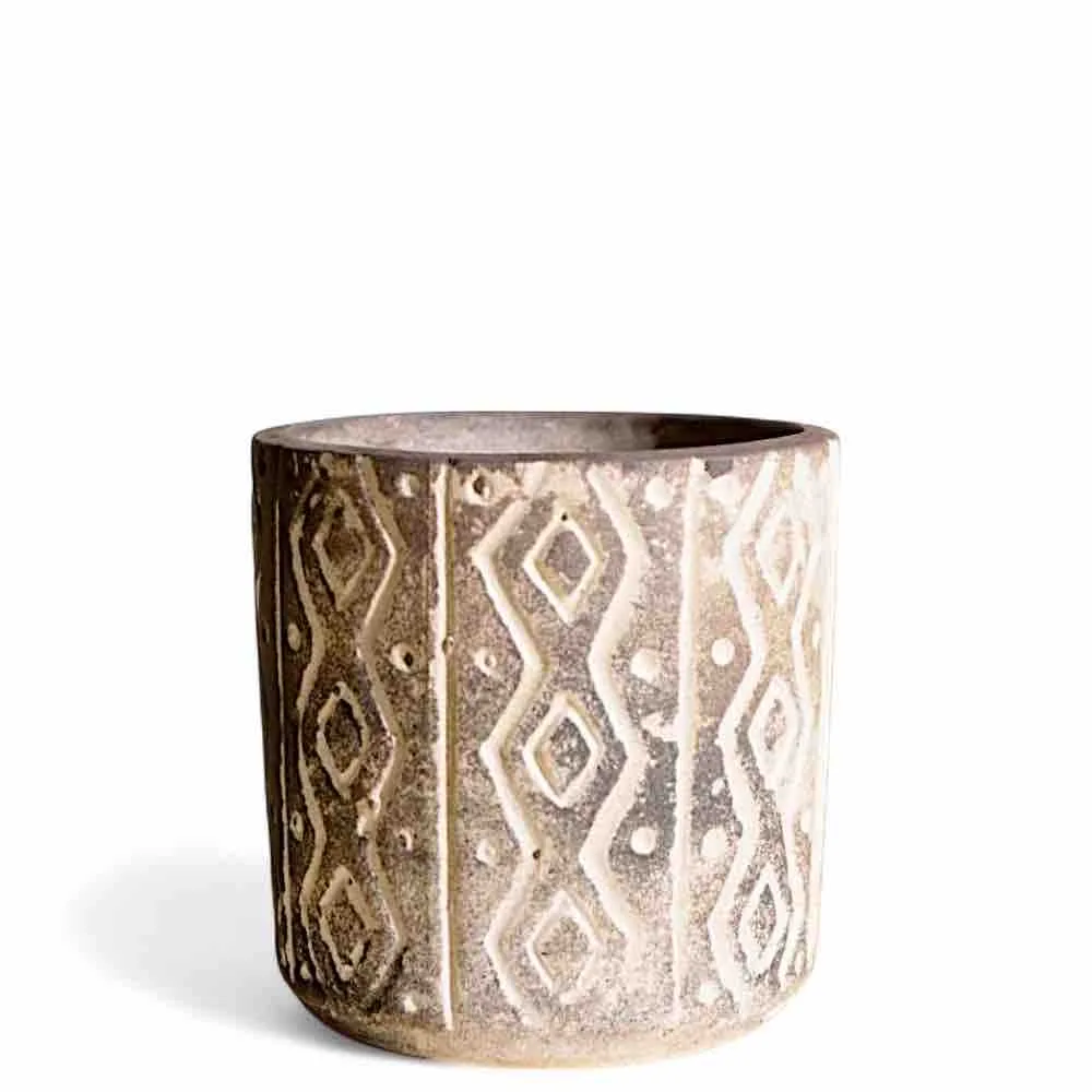 Classic Ceramic Planter — 6" Dia × 3" Height — Primary View
