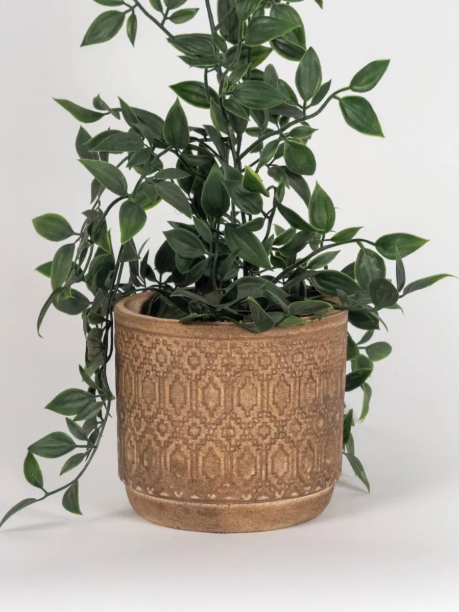 Classic Ceramic Planter — 4" Dia × 4" Height — Primary View