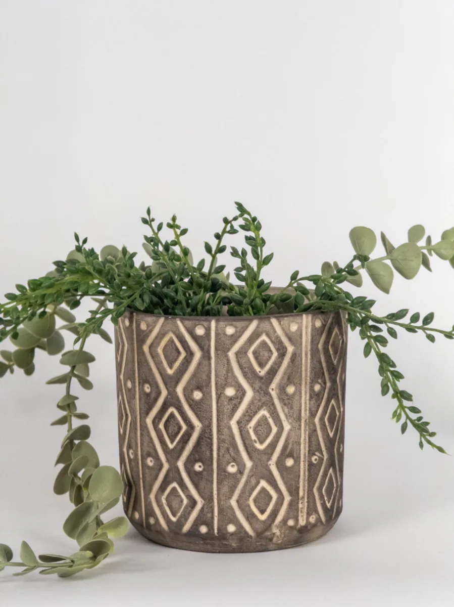 Classic Ceramic Planter — 5" Dia × 5.5" Height — Primary View