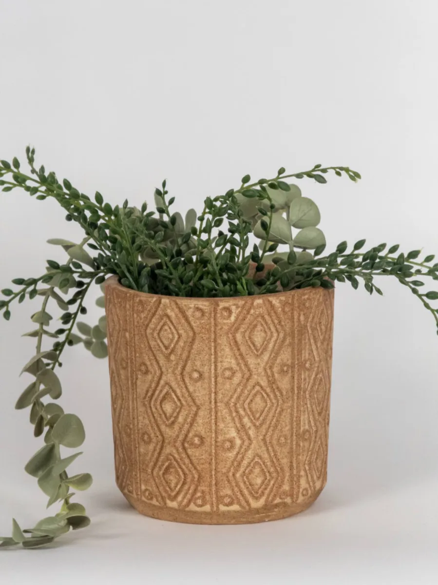 Classic Ceramic Planter — 5" Dia × 4.5" Height — Primary View
