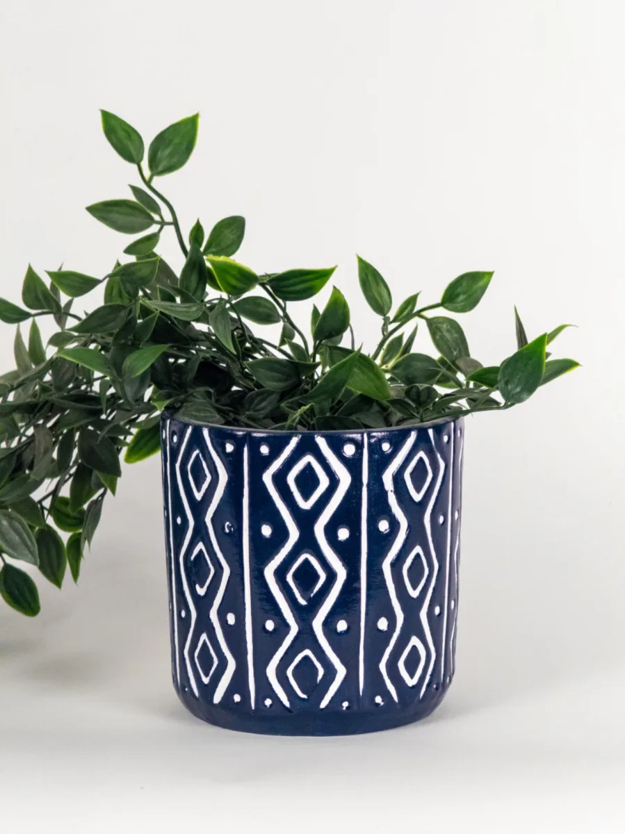 Classic Ceramic Planter — 5" Dia × 5" Height — Primary View
