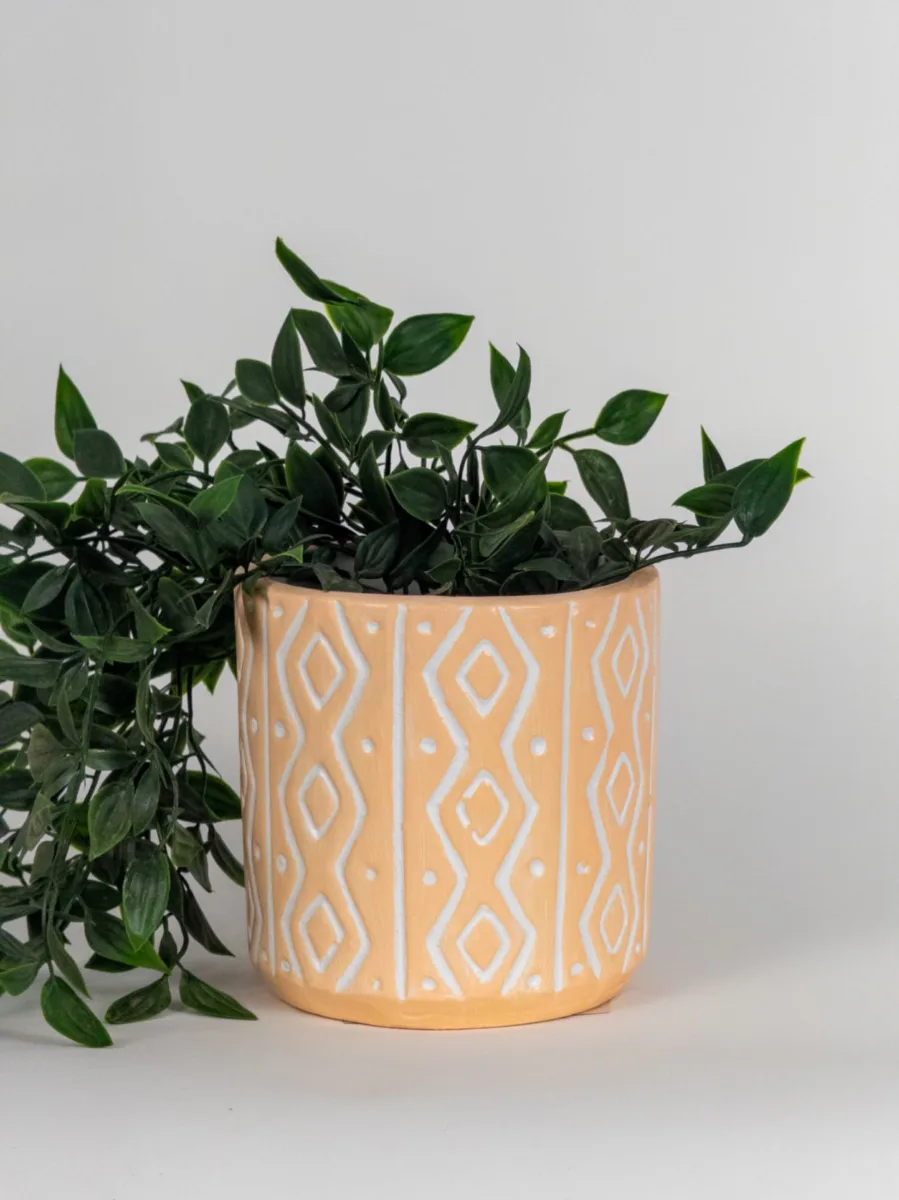 Classic Ceramic Planter — 5" Dia × 5" Height — Primary View