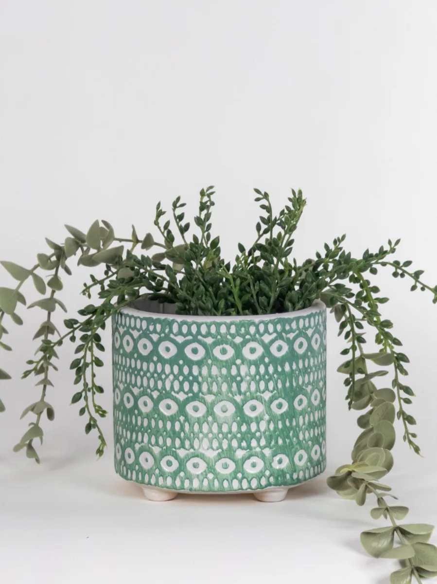 Classic Ceramic Planter — 5" Dia × 5" Height — Primary View