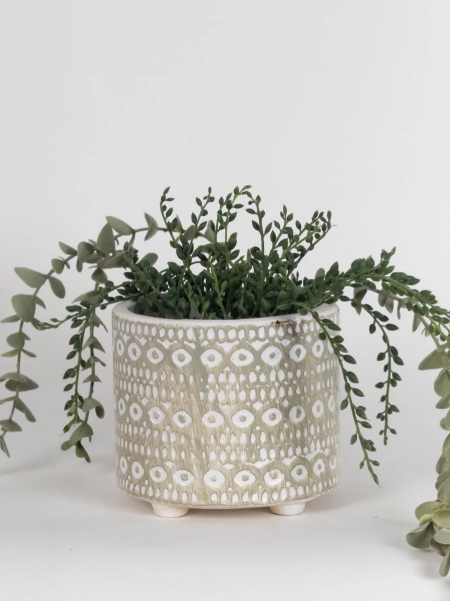 Classic Ceramic Planter — 5" Dia × 4.5" Height — Primary View