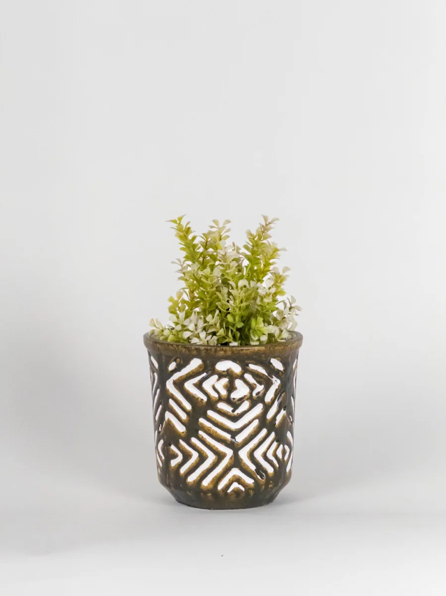Classic Ceramic Planter — 5.5" Dia × 5" Height — Primary View