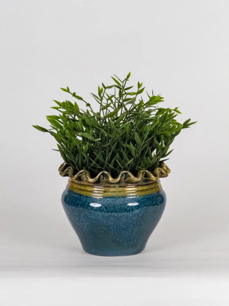 Classic Ceramic Planter — 8" Dia × 8" Height — Primary View