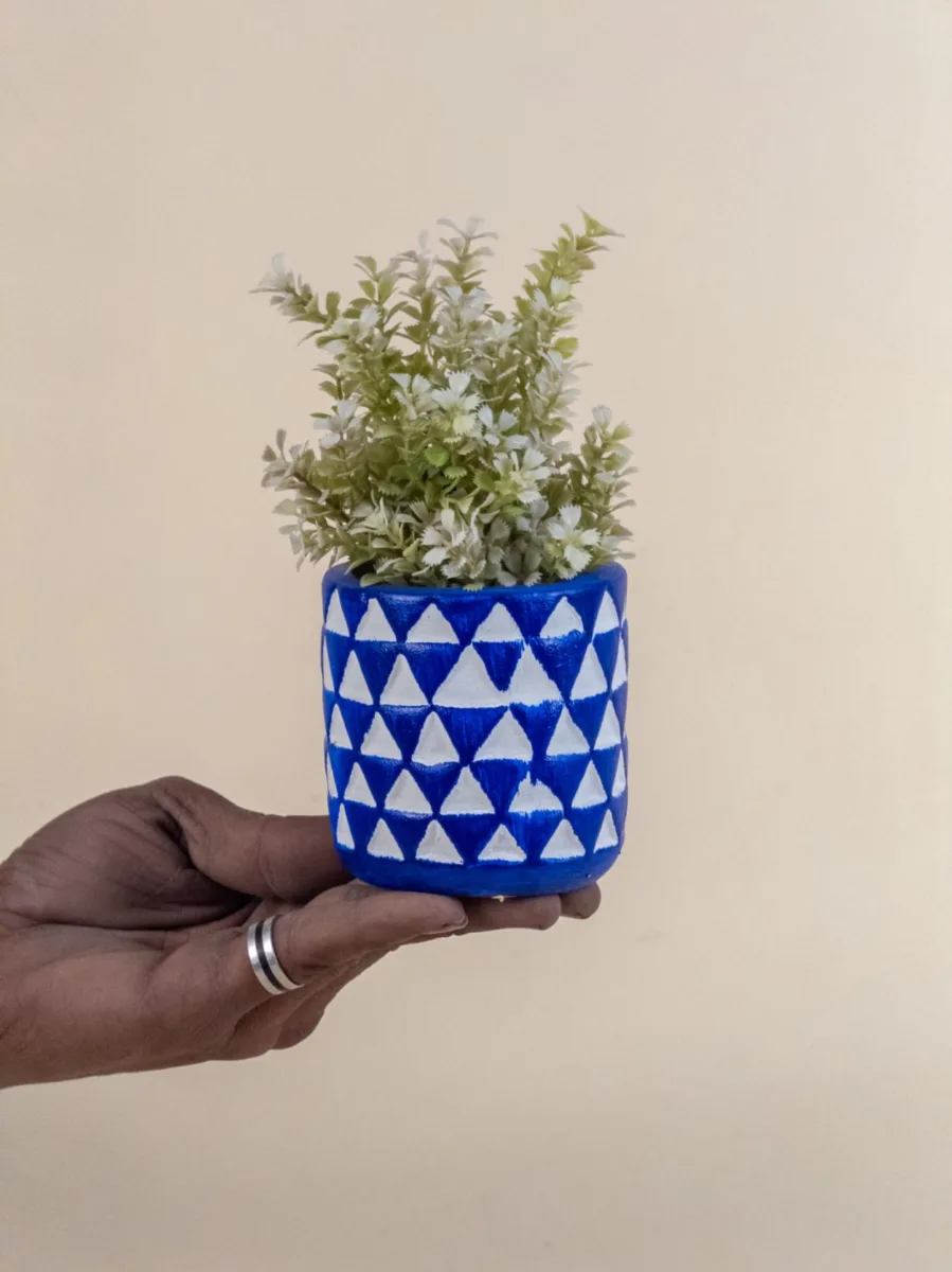 Classic Ceramic Planter — 8" Dia × 6.5" Height — Primary View