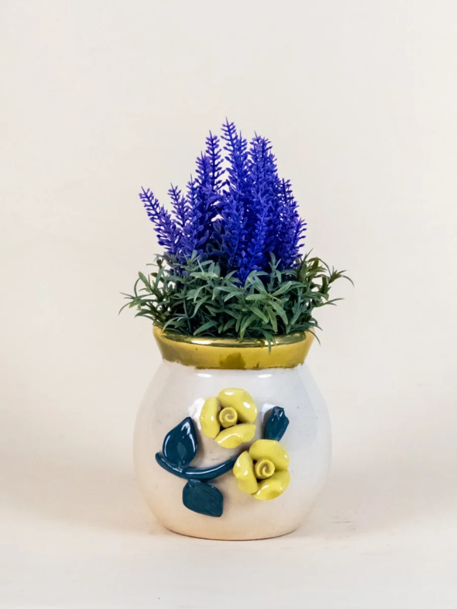 Classic Ceramic Planter — 3" Dia × 3" Height — Primary View