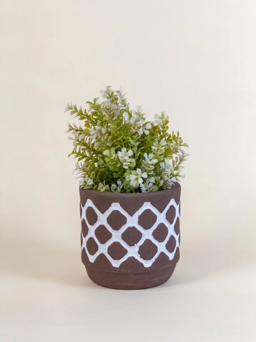 Classic Ceramic Planter — 3.5" Dia × 3.5" Height — Primary View