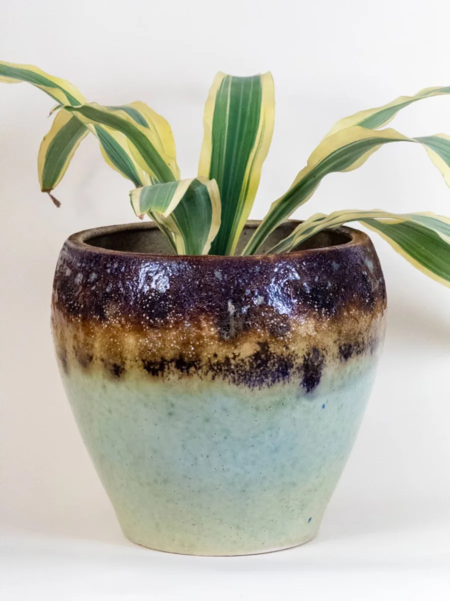 Classic Ceramic Planter — 8" Dia × 6.5" Height — Primary View
