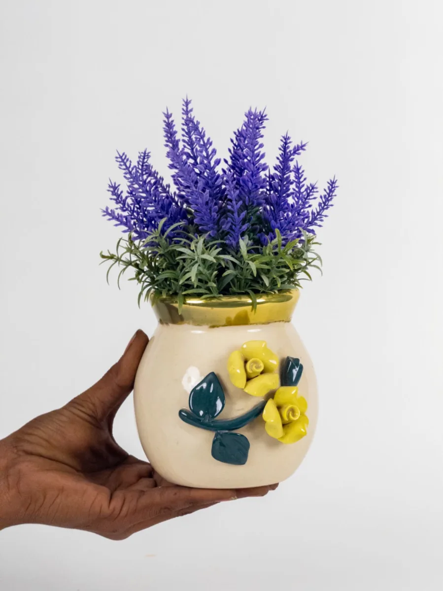 Classic Ceramic Planter — 11" Dia × 10.5" Height — Primary View