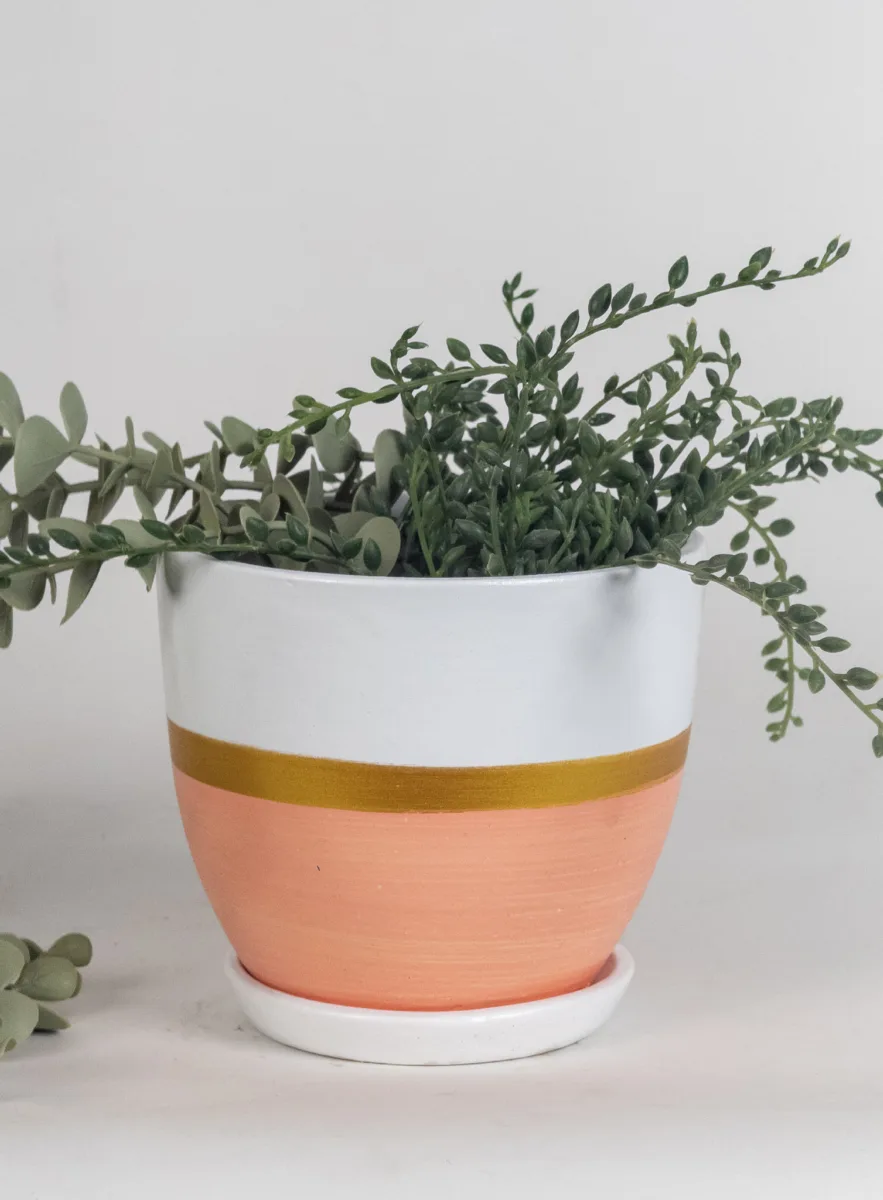 Classic Ceramic Planter — 6.5" Dia × 5" Height — Primary View