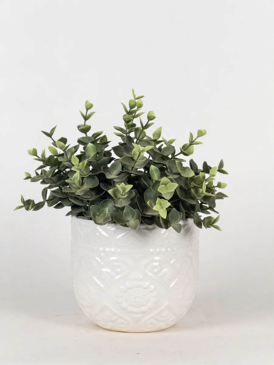 Classic Ceramic Planter — 7" Dia × 9" Height — Primary View
